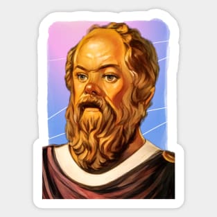 Ancient Philosopher Socrates illustration Sticker